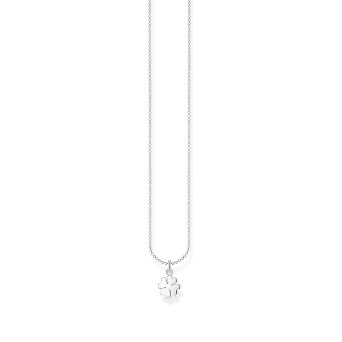 Thomas Sabo Sterling Silver 38-45cm Clover Pendant