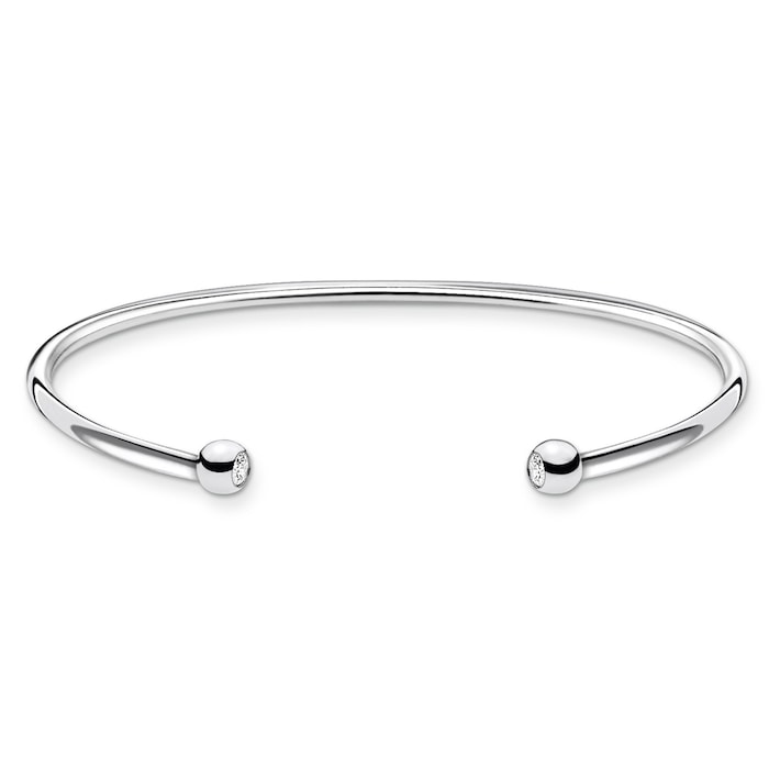 Thomas Sabo Sterling Silver Cubic Zirconia 17.5cm Bangle