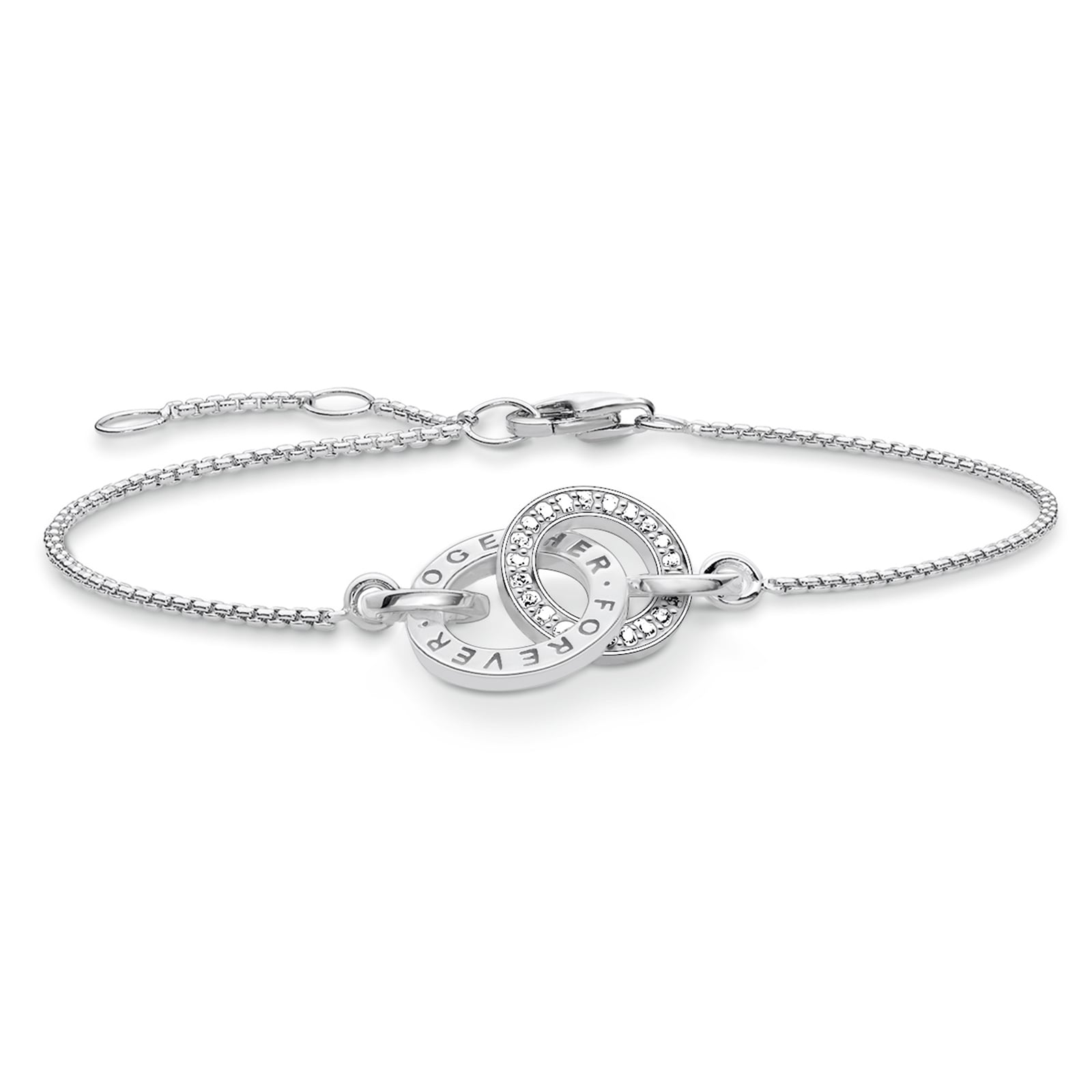 Thomas Sabo Sterling Silver Cubic Zirconia 16.5-19.5cm Bracelet