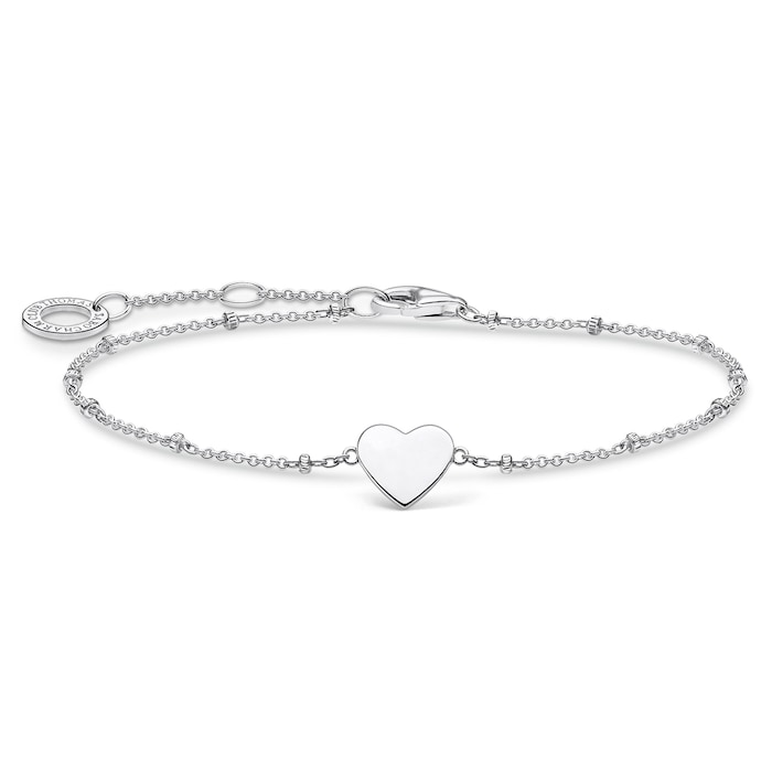 Thomas Sabo Sterling Silver 16-19cm Heart Bracelet