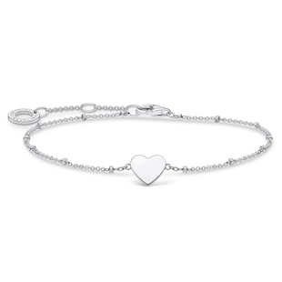 Thomas Sabo Sterling Silver 16-19cm Heart Bracelet