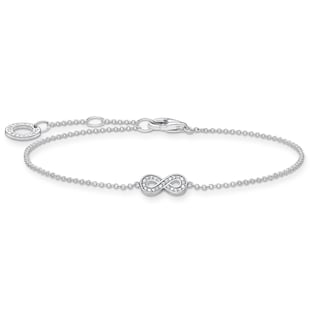 Thomas Sabo Sterling Silver Cubic Zirconia 16-19cm Infinity Bracelet