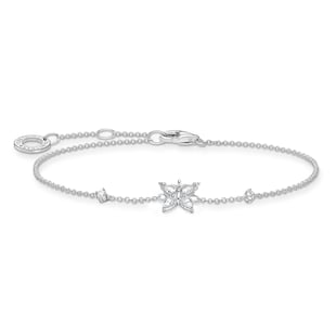 Thomas Sabo Sterling Silver Cubic Zirconia 16-19cm Butterfly Bracelet