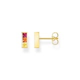 Thomas Sabo 18ct Yellow Gold Coloured Rainbow Stone Stud Earrings