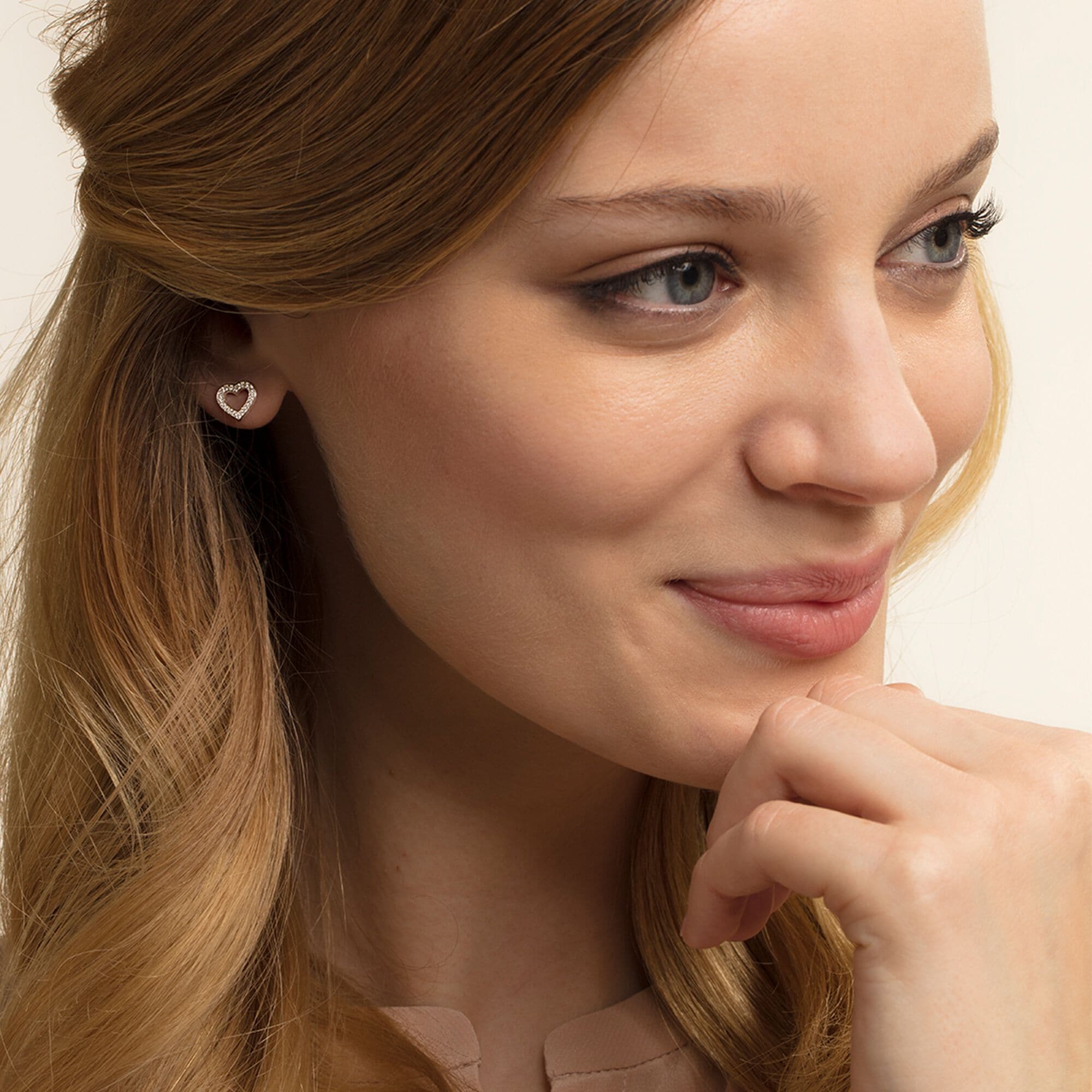 Thomas Sabo Sterling Silver Heart Stud Earrings Thomas Sabo Sterling Silver Heart Stud Earrings