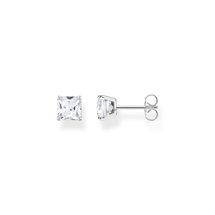 Thomas Sabo Sterling Silver White Stone Stud Earrings