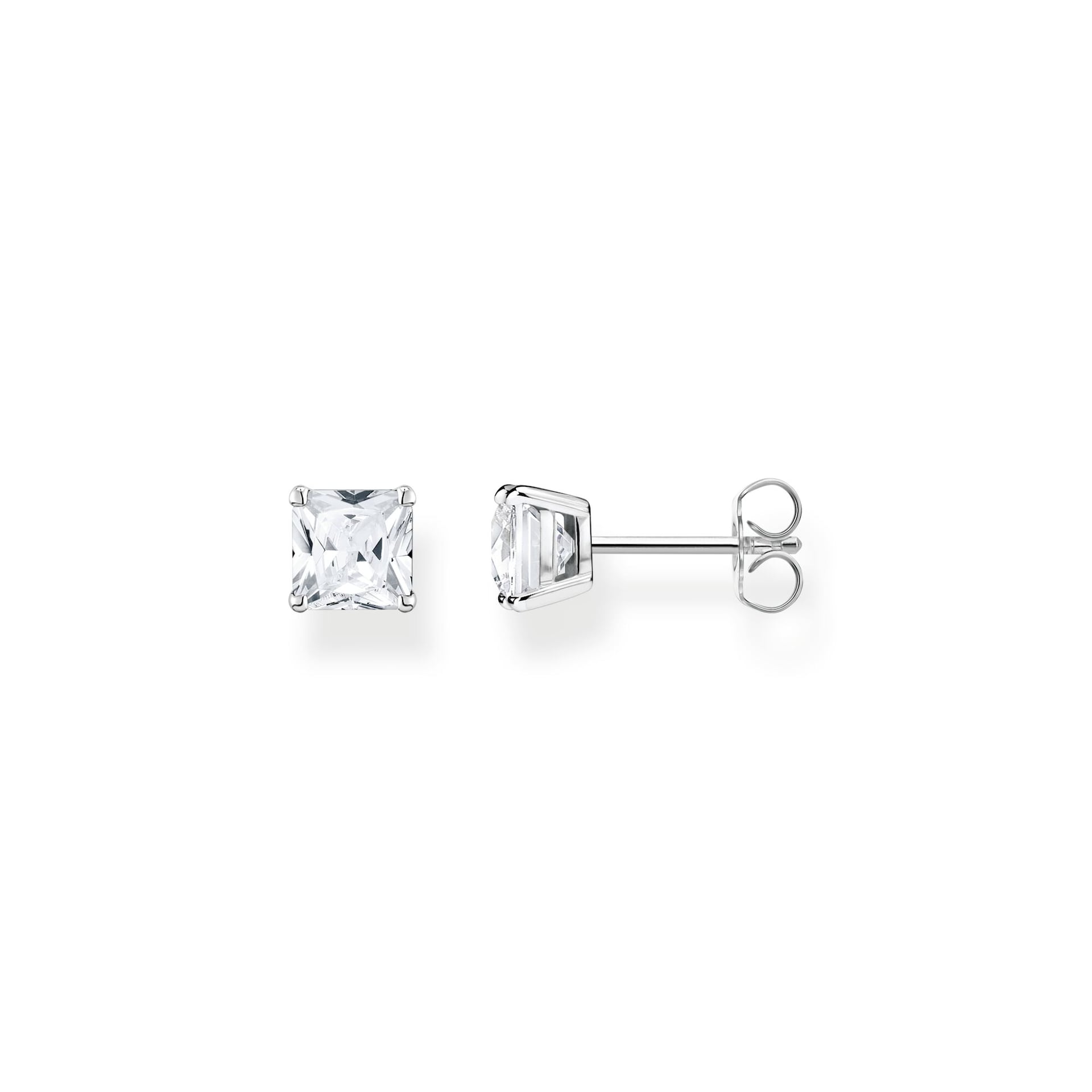 Thomas Sabo Sterling Silver White Stone Stud Earrings