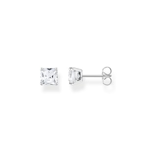 Thomas Sabo Sterling Silver White Stone Stud Earrings