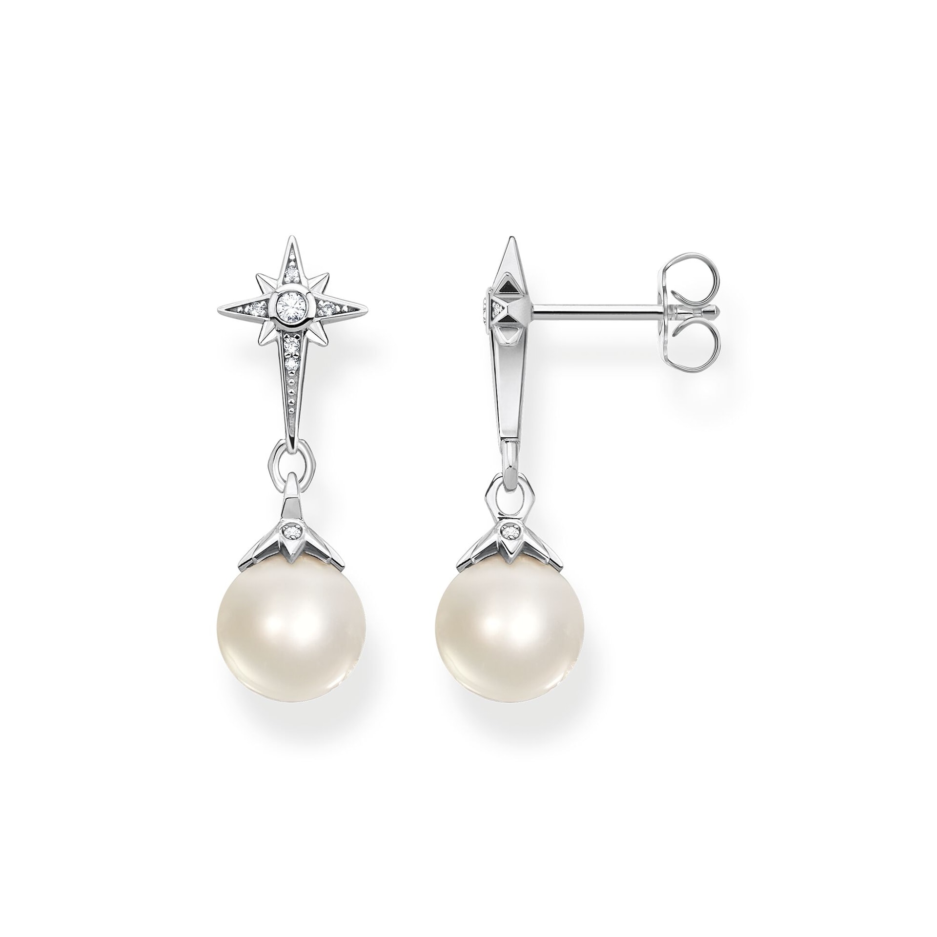 Thomas Sabo Sterling Silver Pearl Drop Earrings