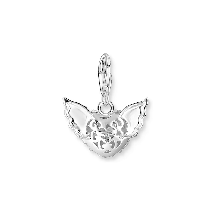 Thomas Sabo Sterling Silver Winged Heart Charm