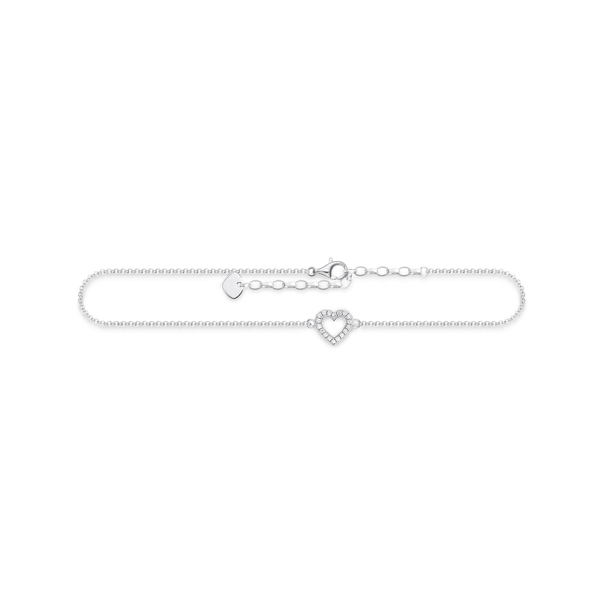 Sterling Silver Heart Anklet