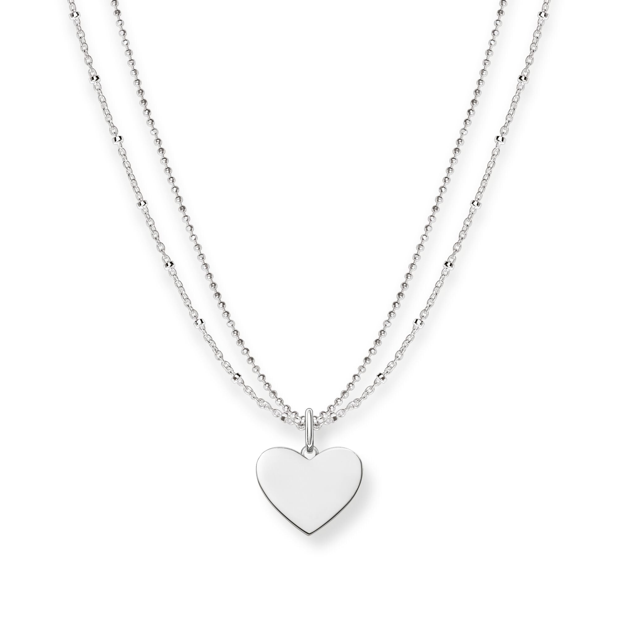 Sterling Silver Heart Pendant Necklace