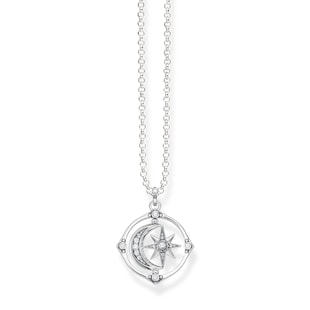 Thomas Sabo Sterling Silver Star & Moon Pendant Necklace