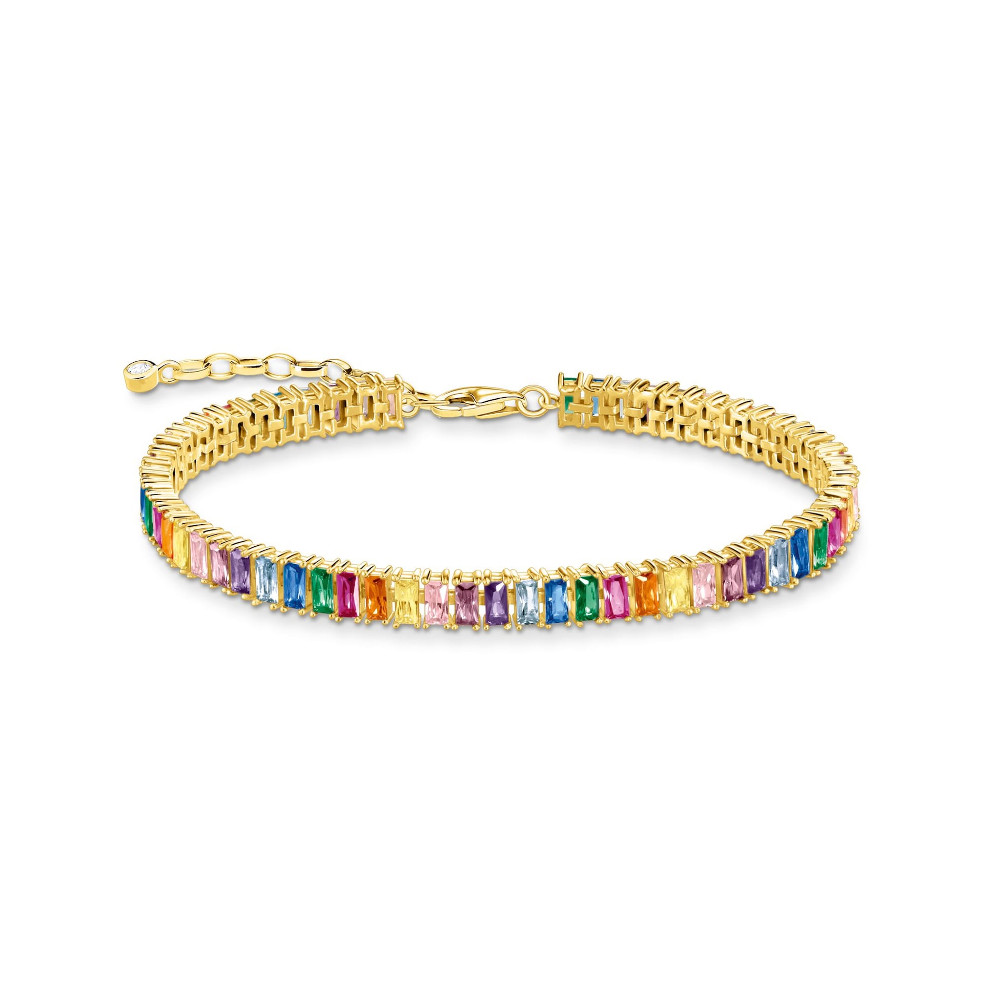 Thomas Sabo Yellow Gold Coloured Tennis Bracelet