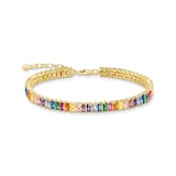 Thomas Sabo Yellow Gold Coloured Tennis Bracelet