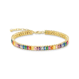 37300916 - Yellow Gold Coloured Tennis Bracelet
