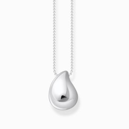 37300943 - Sterling Silver Bold Elegance Drop Pendant Necklace