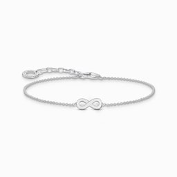 37300951 - Sterling Silver Infinity Pendant Bracelet