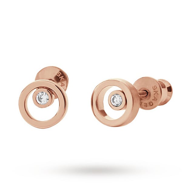 Skagen Elin Crystal Circle Earrings