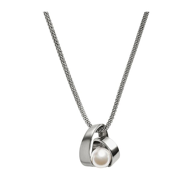 Skagen Skagen Agnethe Pearl Silver-tone Pendant Necklace