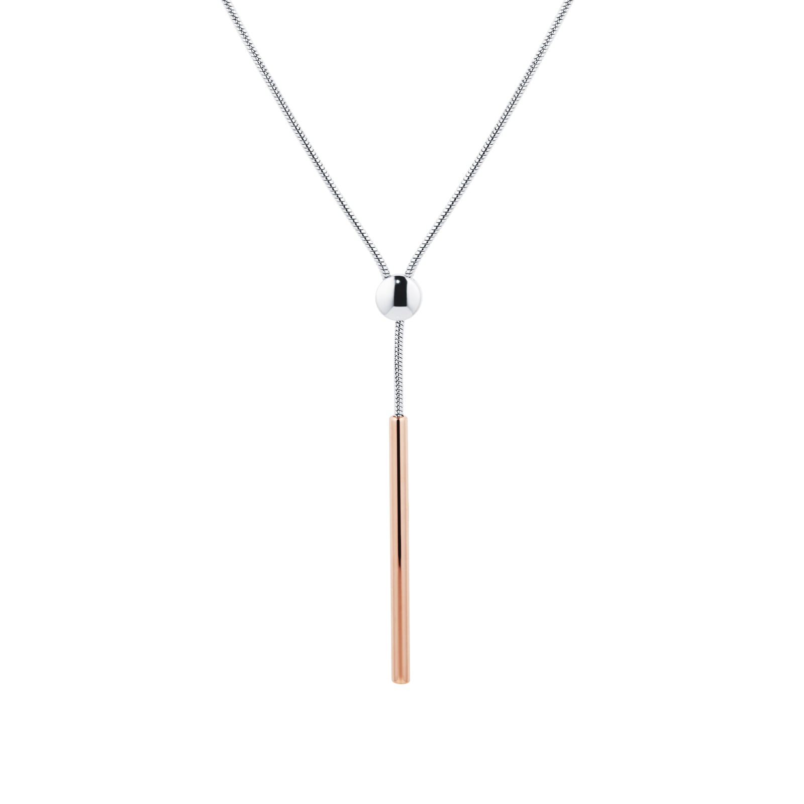 Skagen Skagen Amalie Two Tone Lariat Necklace Skagen Skagen Amalie Two Tone Lariat Necklace