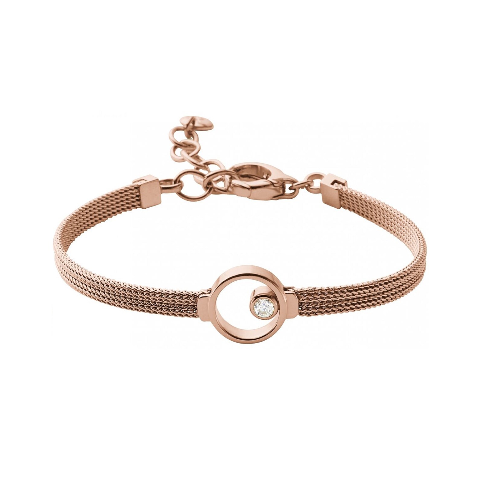 Skagen Elin Rose Gold Tone Crystal Bracelet