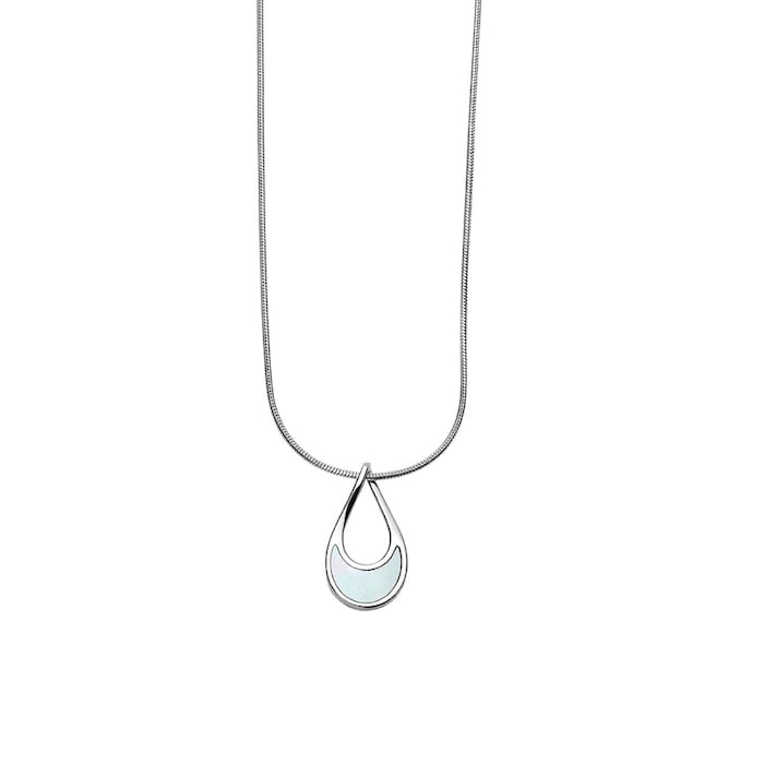 Skagen Agnethe Mother of Pearl Teardrop Pendant