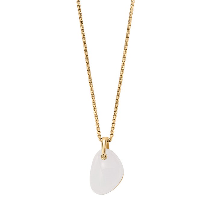 Skagen Yellow Gold Coloured Seaglass Pendant