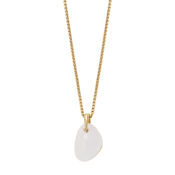 Skagen Yellow Gold Coloured Seaglass Pendant