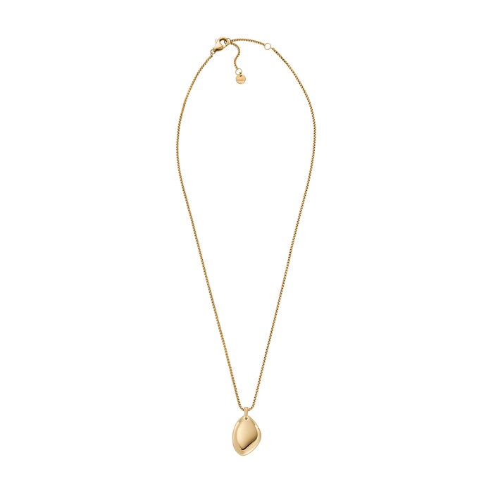 Skagen Katrine Gold Tone Pendant Necklace