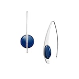 Skagen Sea Glass Silver Tone Stainless Steel Drop Earrings