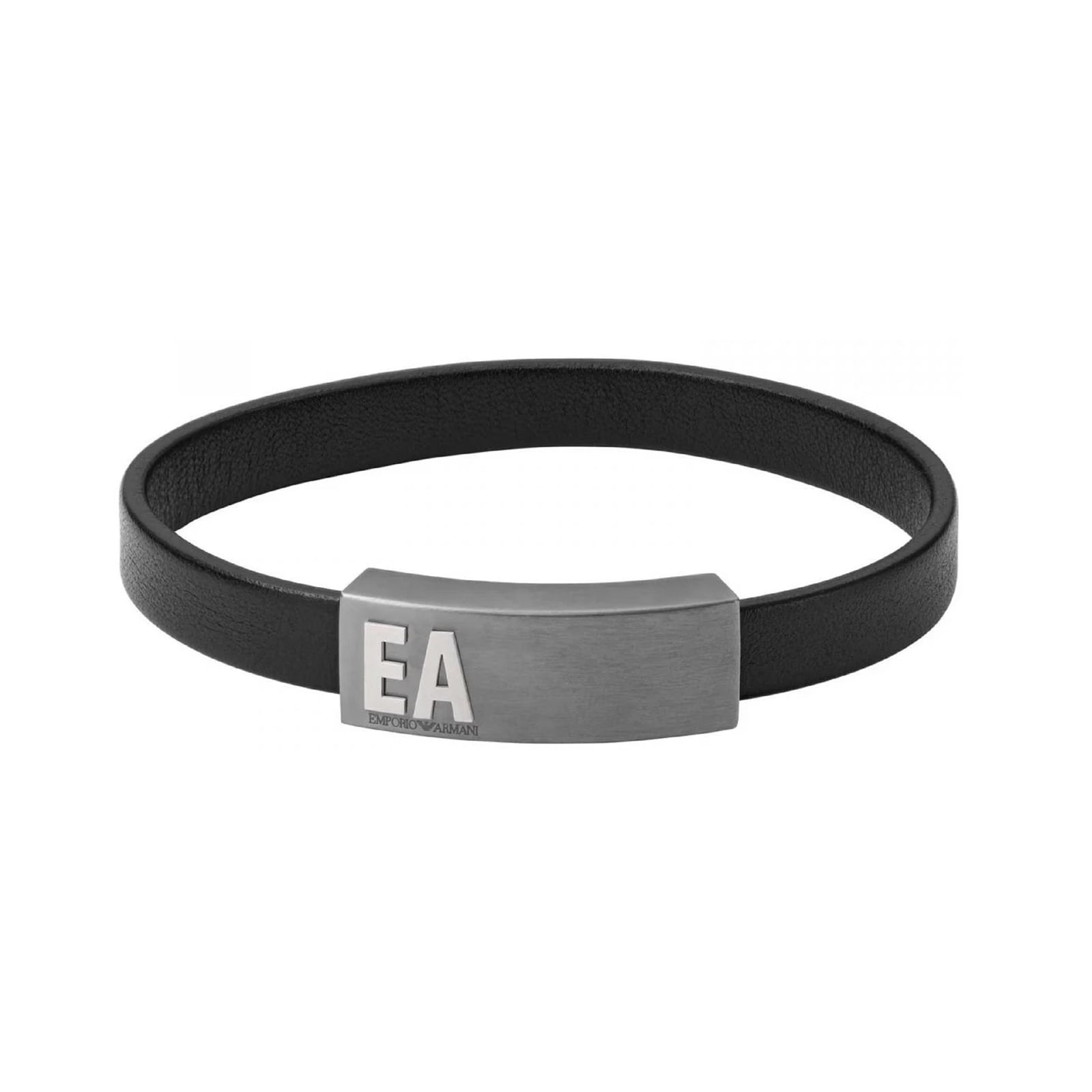 Emporio Armani Mens Leather Bracelet