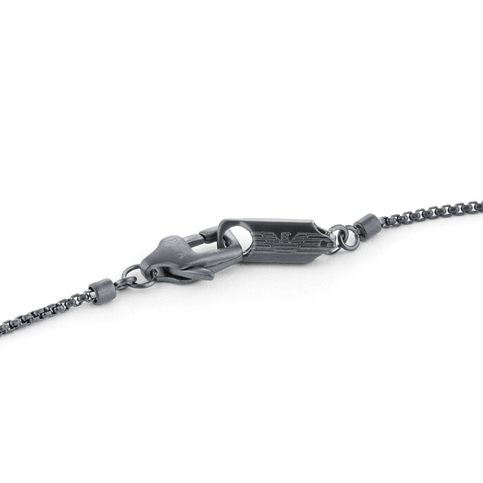 Emporio Armani Mens Stainless Steel IP ID Pendant