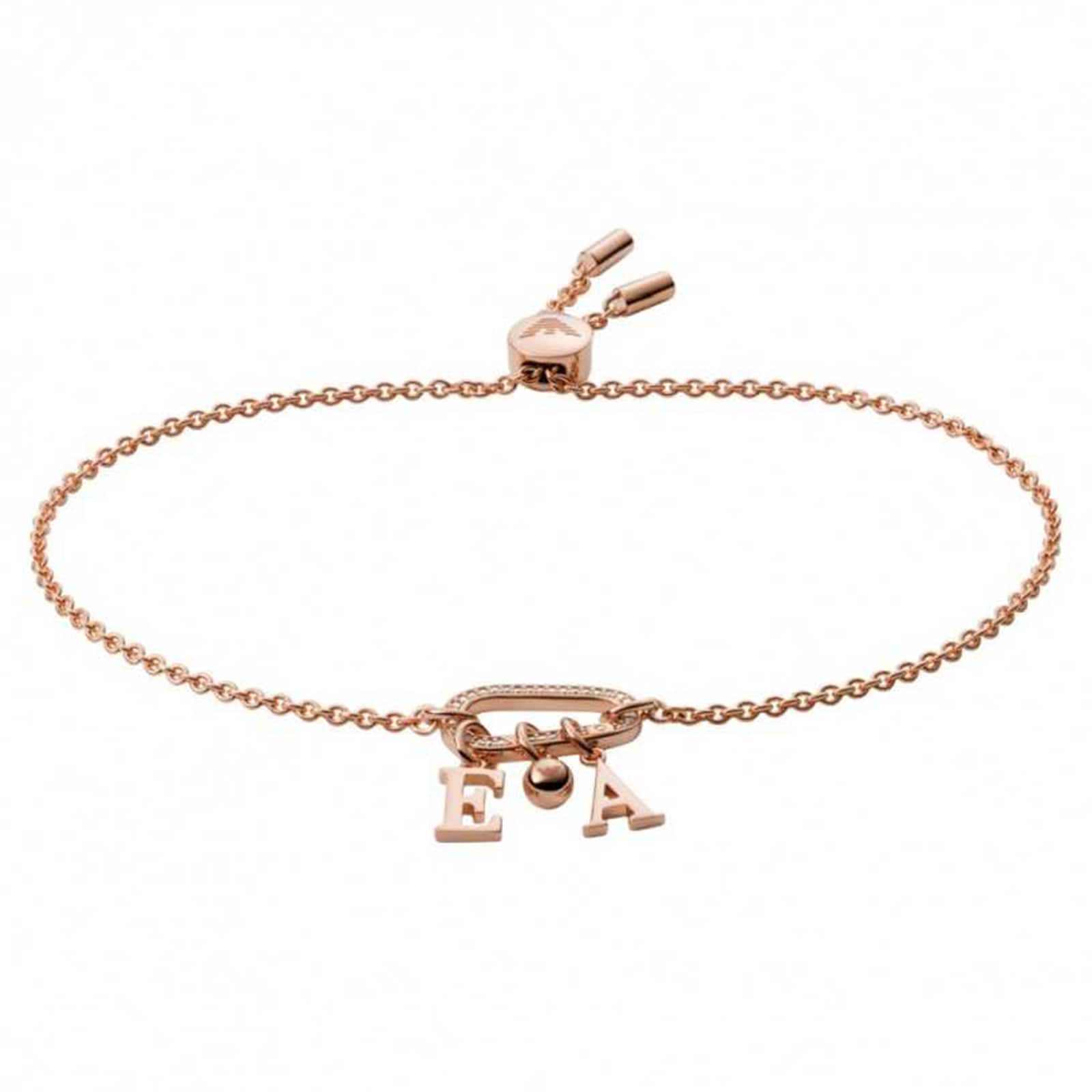 Emporio Armani Rose Gold Coloured Pearl Cubic Zirconia  Bracelet