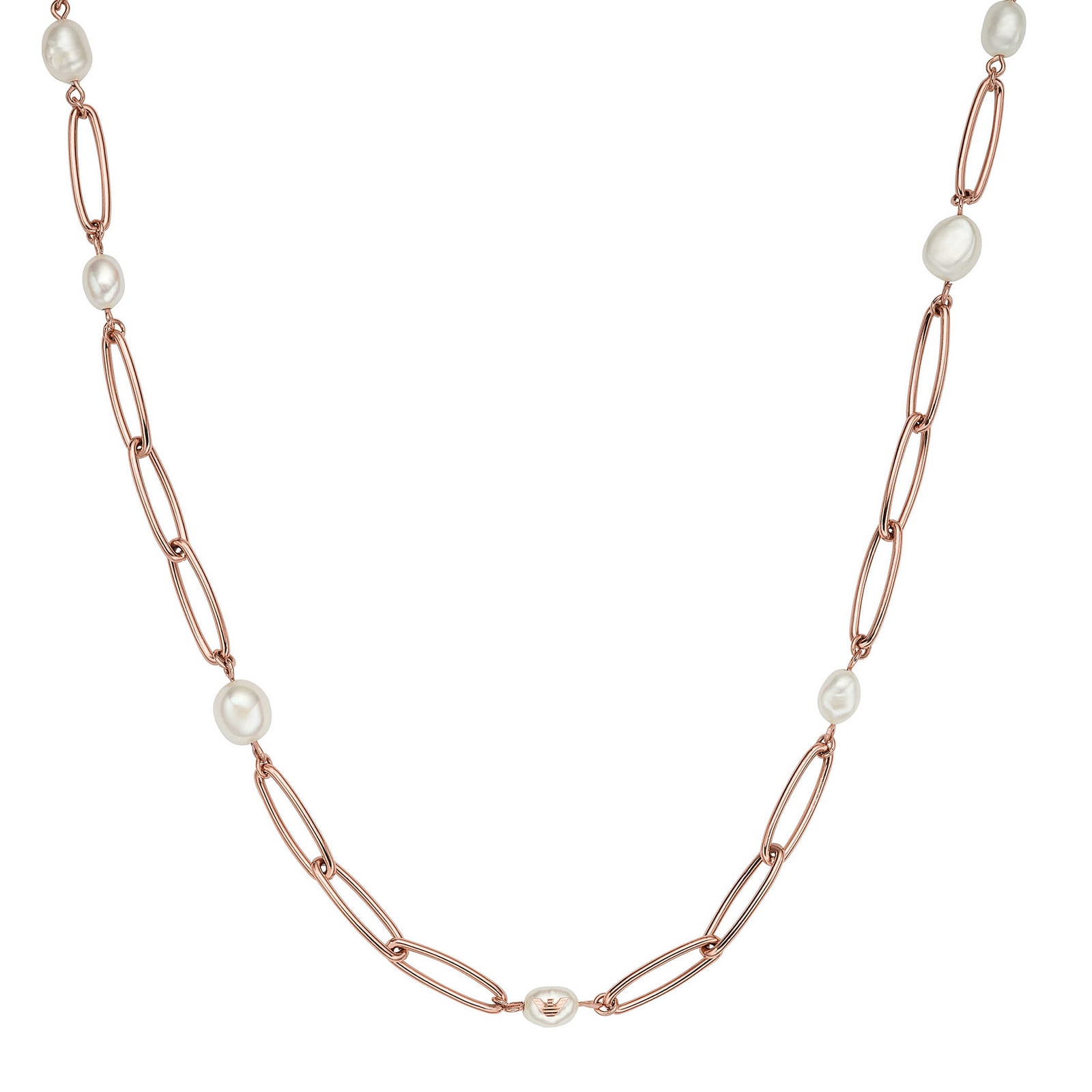 Emporio Armani Rose Gold Coloured Pearl Necklace EGS2748221