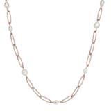 Emporio Armani Rose Gold Coloured Pearl Necklace