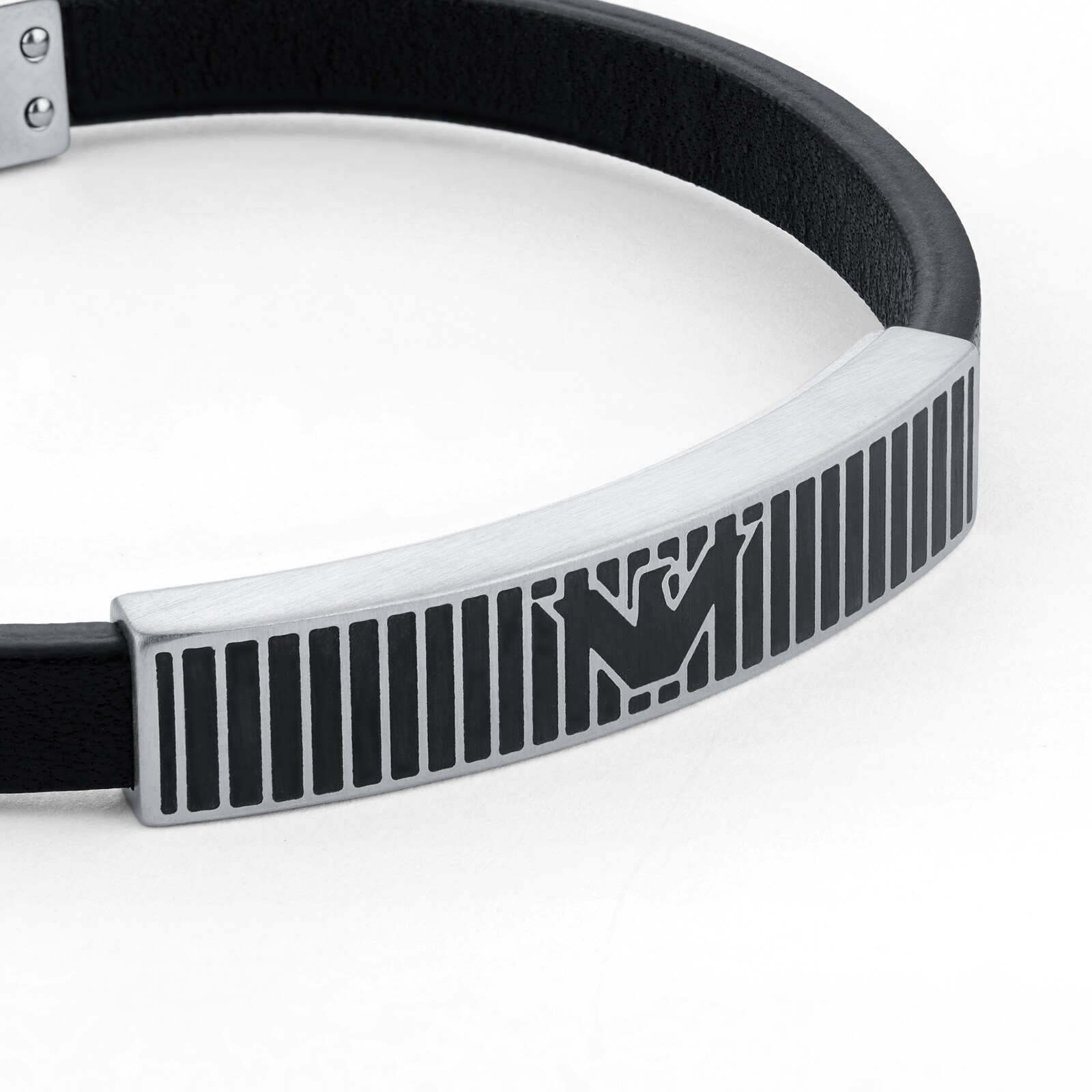 Emporio Armani Bracelet for Men , black Stainless Steel Bracelet,  EGS1624001 : Amazon.co.uk: Fashion