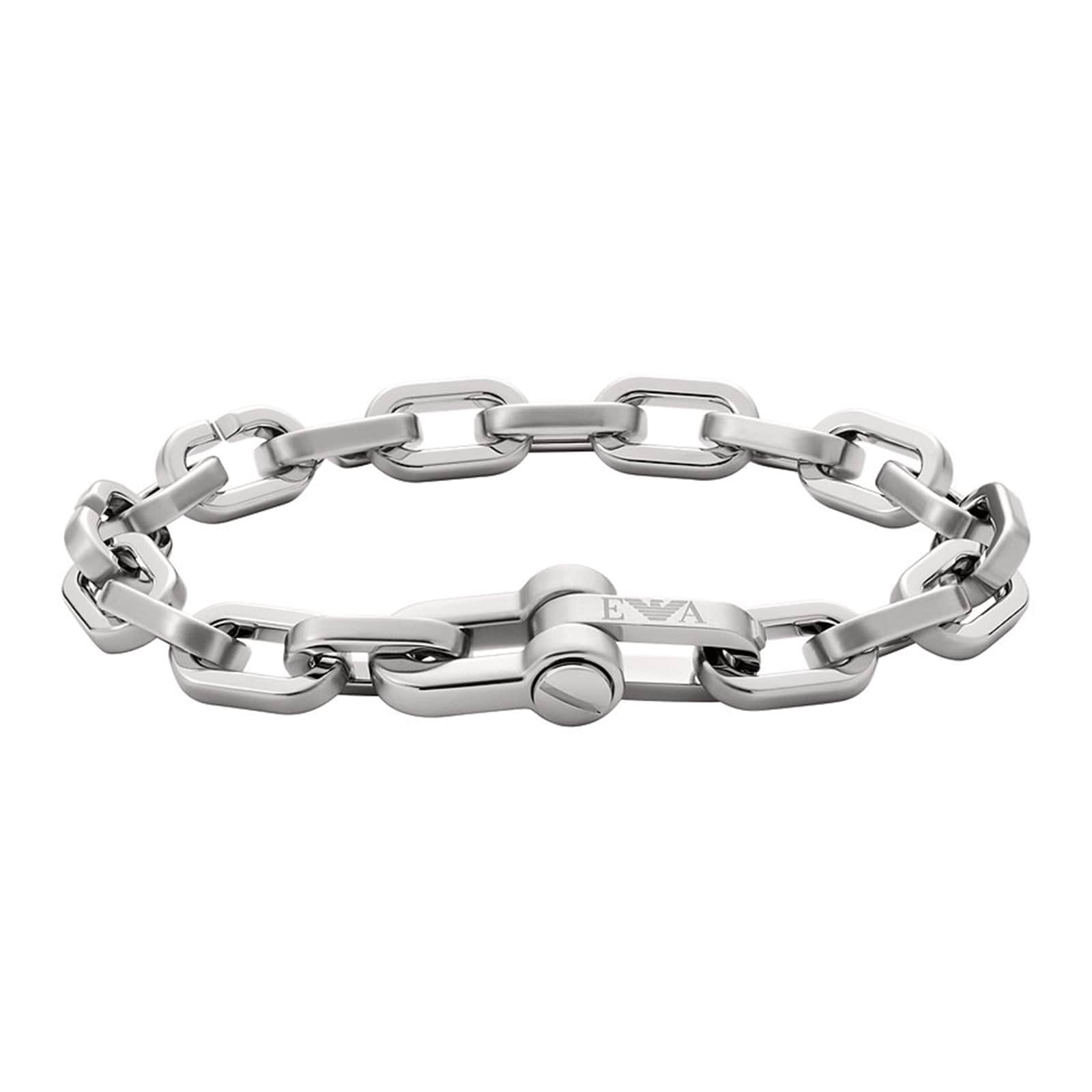 Emporio Armani Mens Stainless Steel Fashion Chain Bracelet EGS2865040 ...