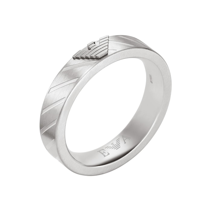 Emporio Armani Mens Stainless Steel Ring
