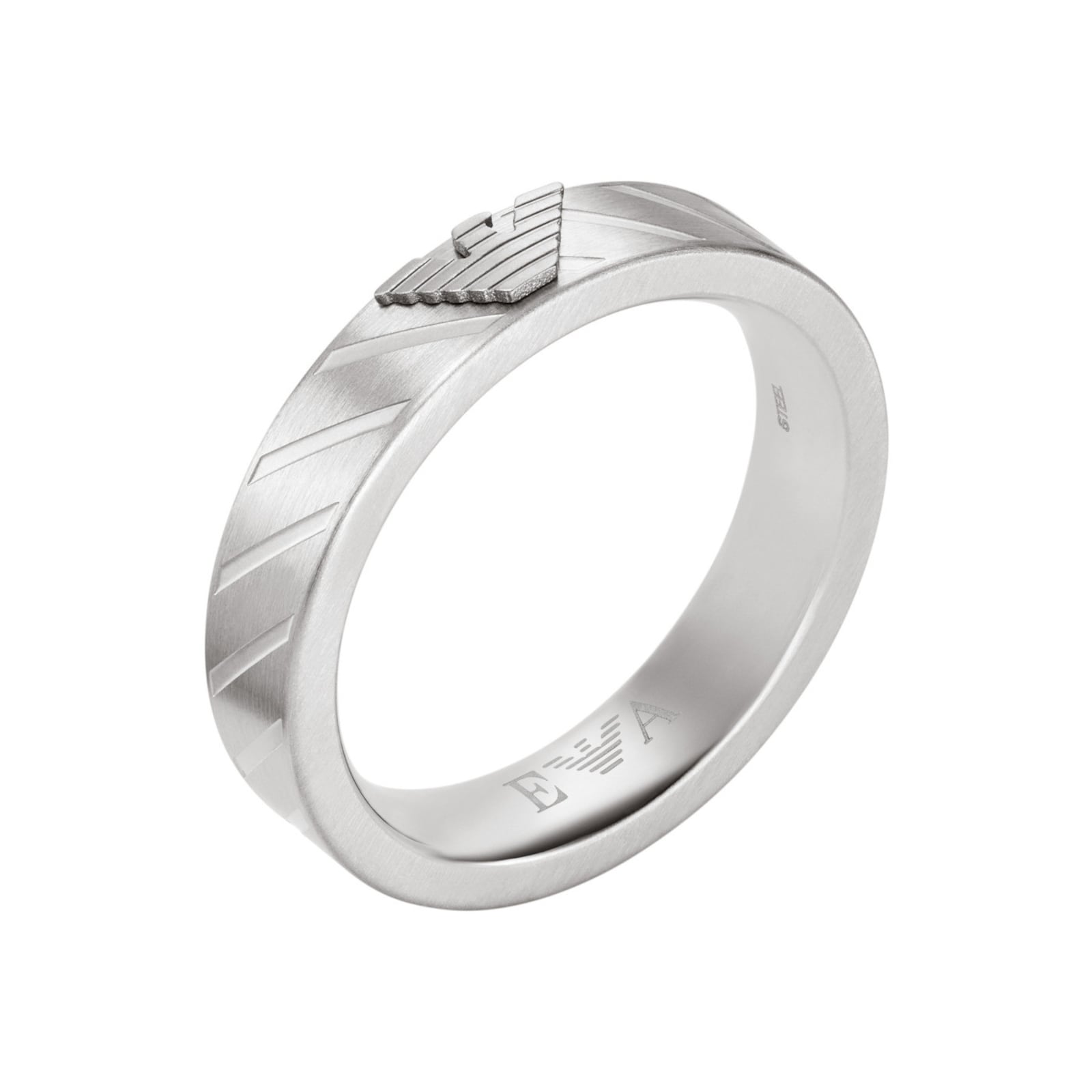 Emporio Armani Mens Stainless Steel Ring EGS2924040 | Goldsmiths