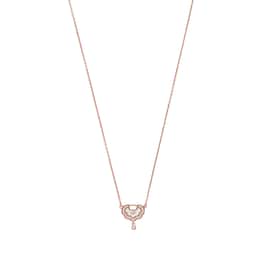 37331201 - Ladies Rose Gold Coloured Sterling Silver Necklace