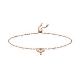37331202 - Ladies Rose Gold Coloured Sterling Silver Bracelet