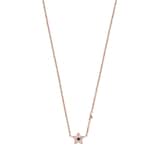 Emporio Armani Ladies Rose Gold Coloured Stainless Steel Heart Necklace