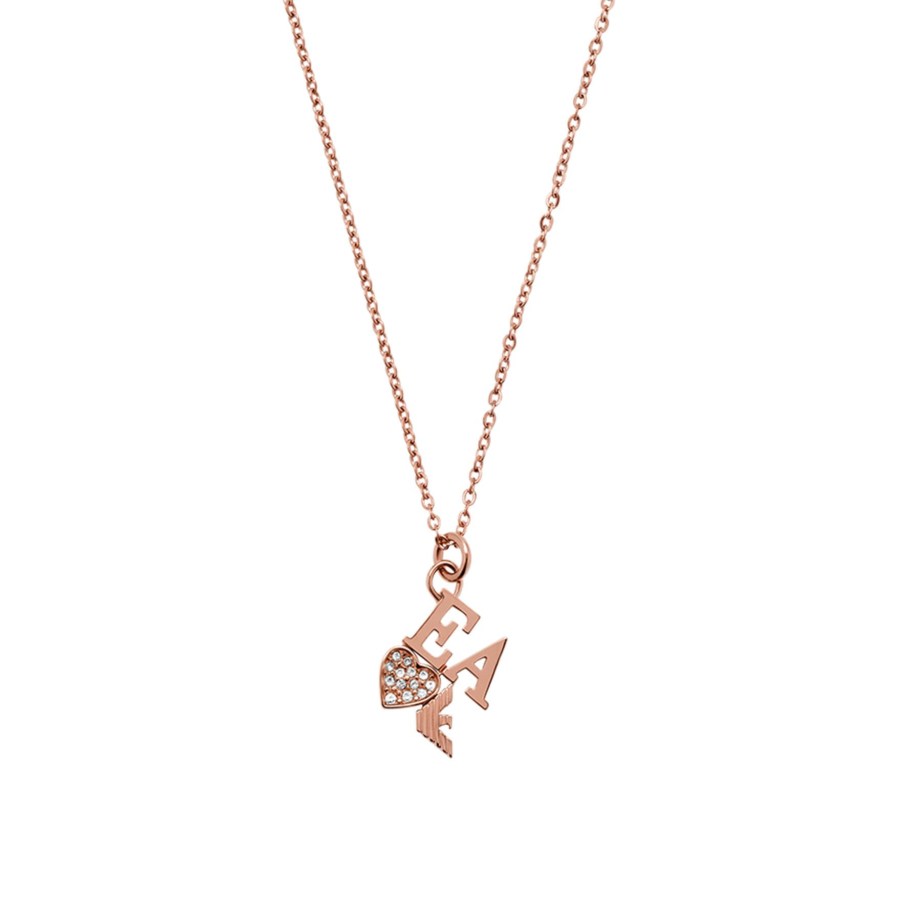 Emporio armani rose sales gold necklace