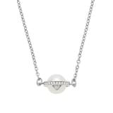 Emporio Armani Ladies Stainless Steel Fresh Water Pearl Necklace