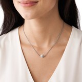 Emporio Armani Ladies Stainless Steel Fresh Water Pearl Necklace