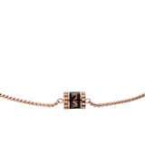 Emporio Armani Ladies Rose Gold Coloured Stainless Steel Slider Bracelet
