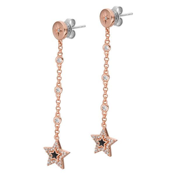 Womens Rose Gold Tone Drop Earrings