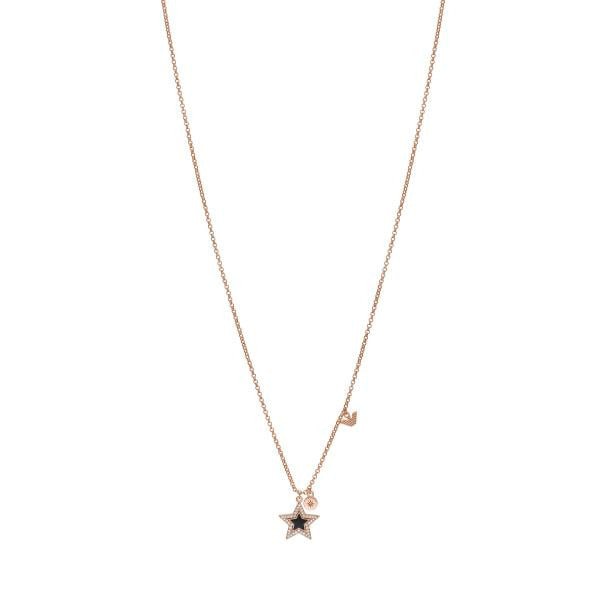 Emporio Armani Ladies Rose Gold Tone Necklaces
