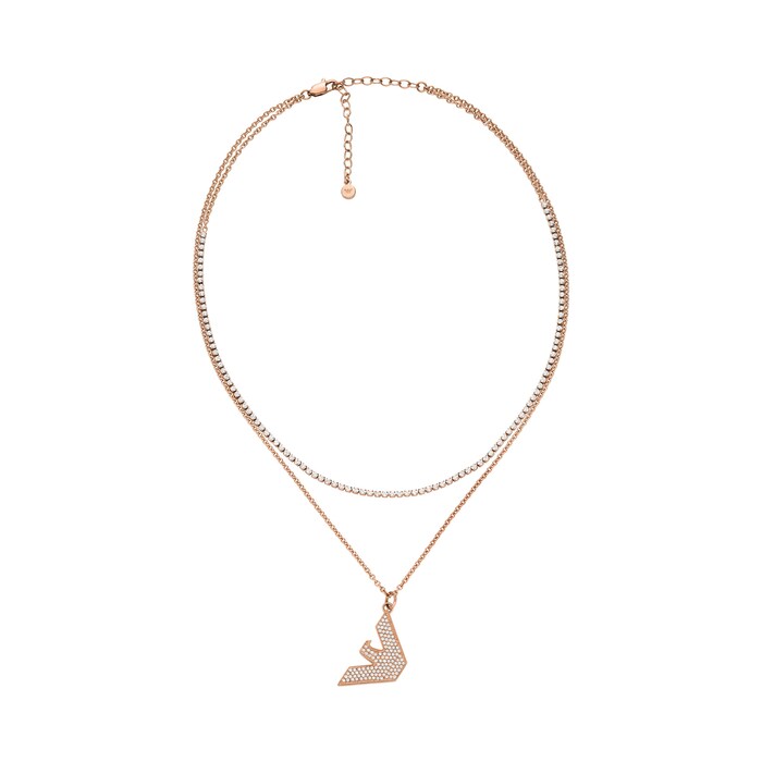 Emporio Armani Womens Rose Gold Tone Pendant